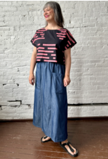 Smoking Lily Piper Skirt-Denim