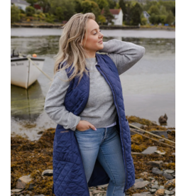 Mernini Mernini-Long Liner Vest-Midnight Blue