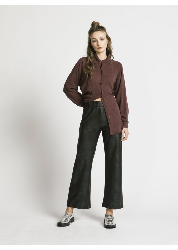 Shanna Pant-Black Leatherette