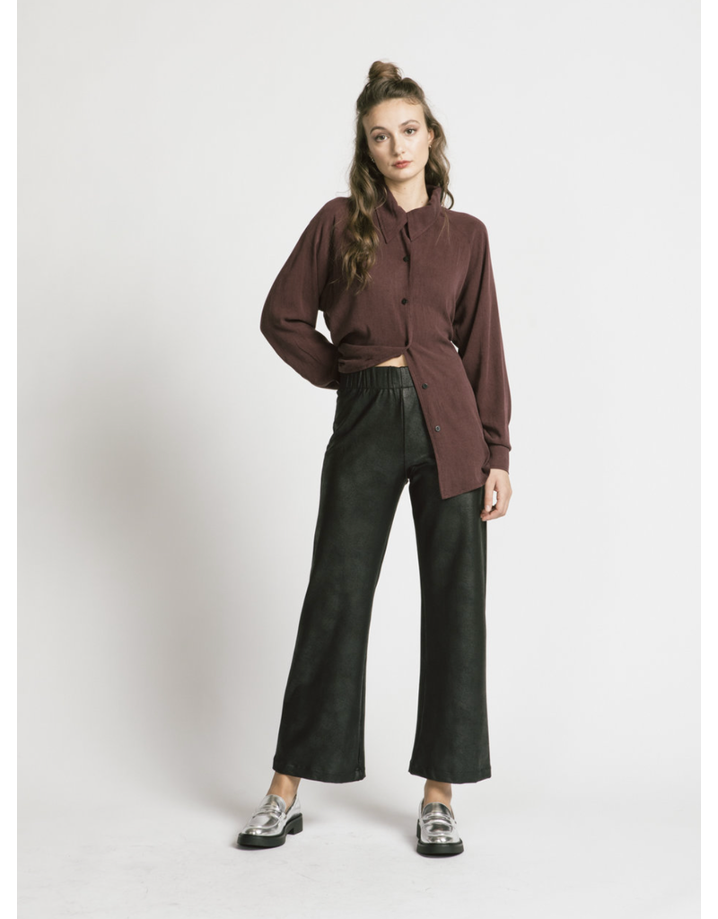 Shanna Pant-Black Leatherette