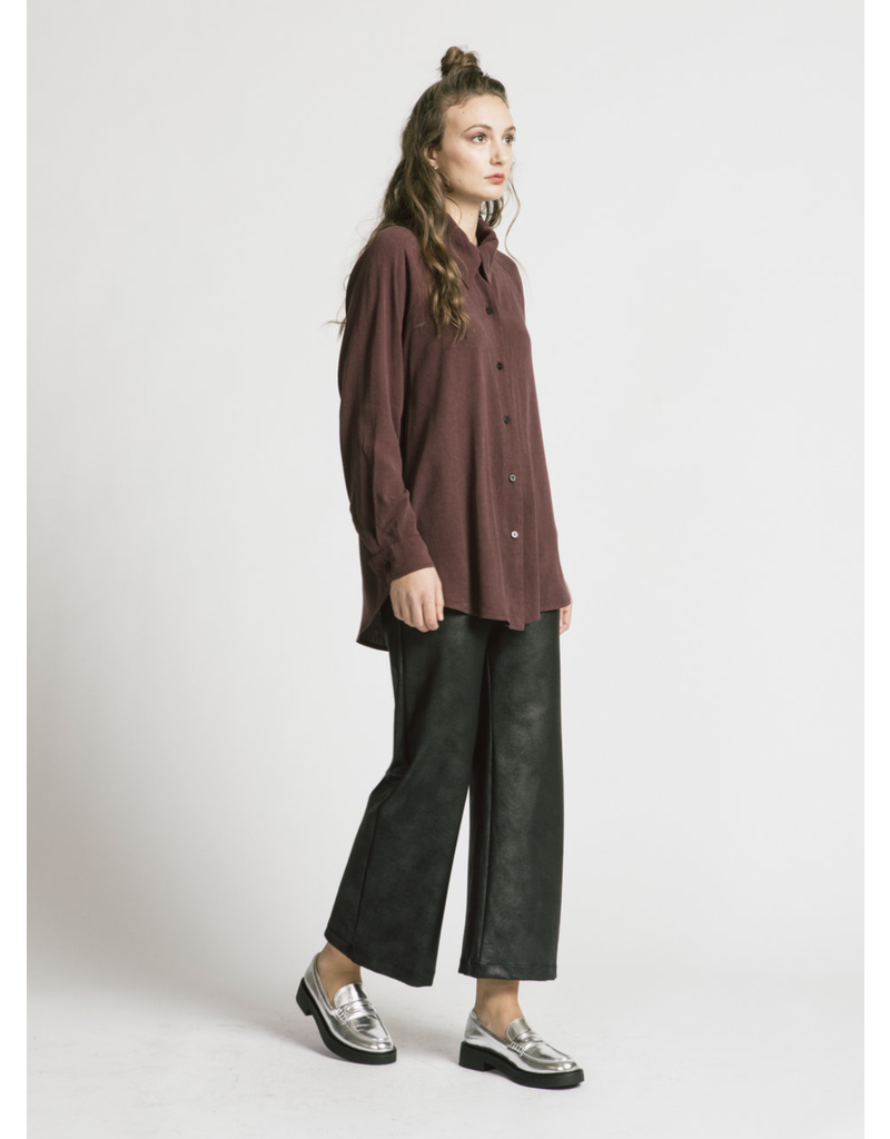 Shanna Pant-Black Leatherette