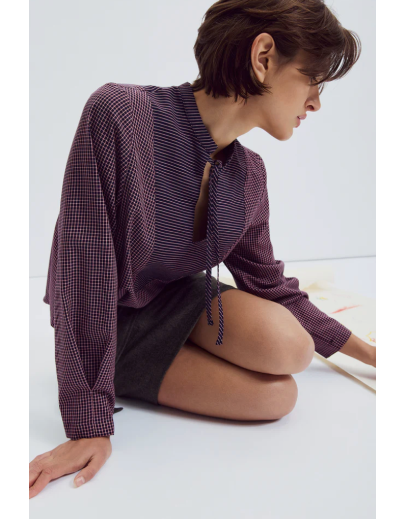 Eve Gravel Adéona-Navy&Burgundy