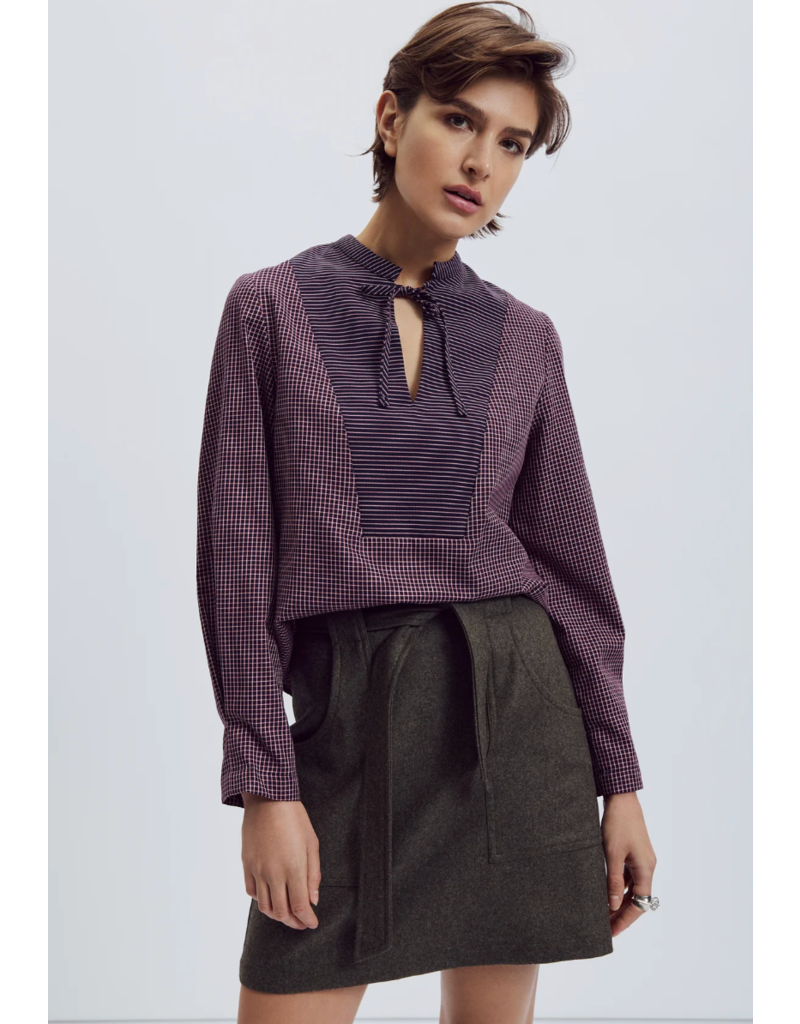 Eve Gravel Adéona-Navy&Burgundy