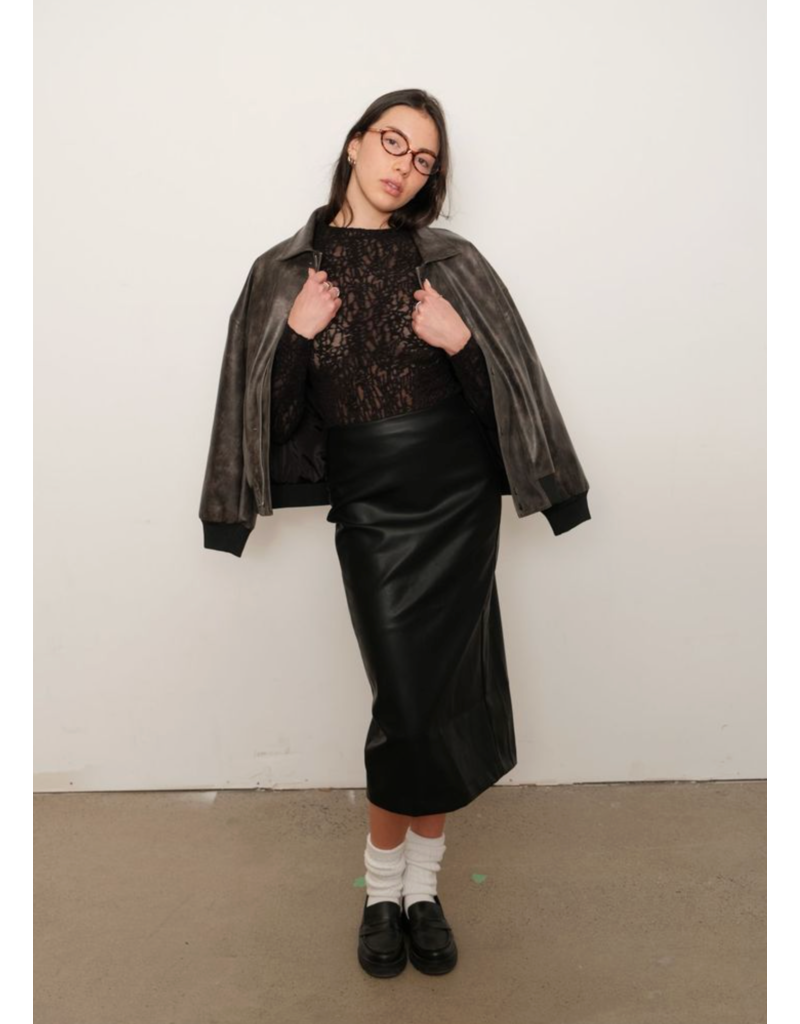 Kuwalla Reiko Lace Top-Black