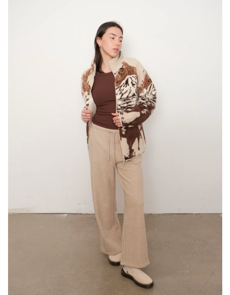 Kuwalla Printed Sherpa Fleece-Desert Stallion