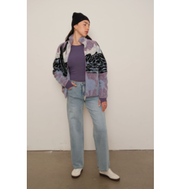 Kuwalla Printed Sherpa Fleece-Sunset Stallion
