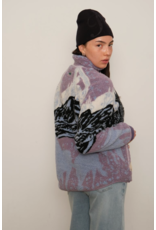 Kuwalla Printed Sherpa Fleece-Sunset Stallion