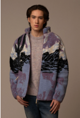 Kuwalla Printed Sherpa Fleece-Sunset Stallion