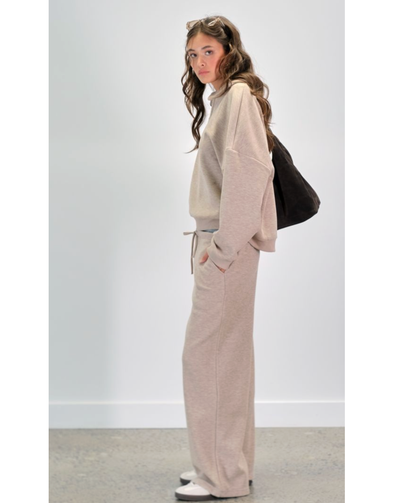 Kuwalla Arya Plush Wideleg-Melange Beige