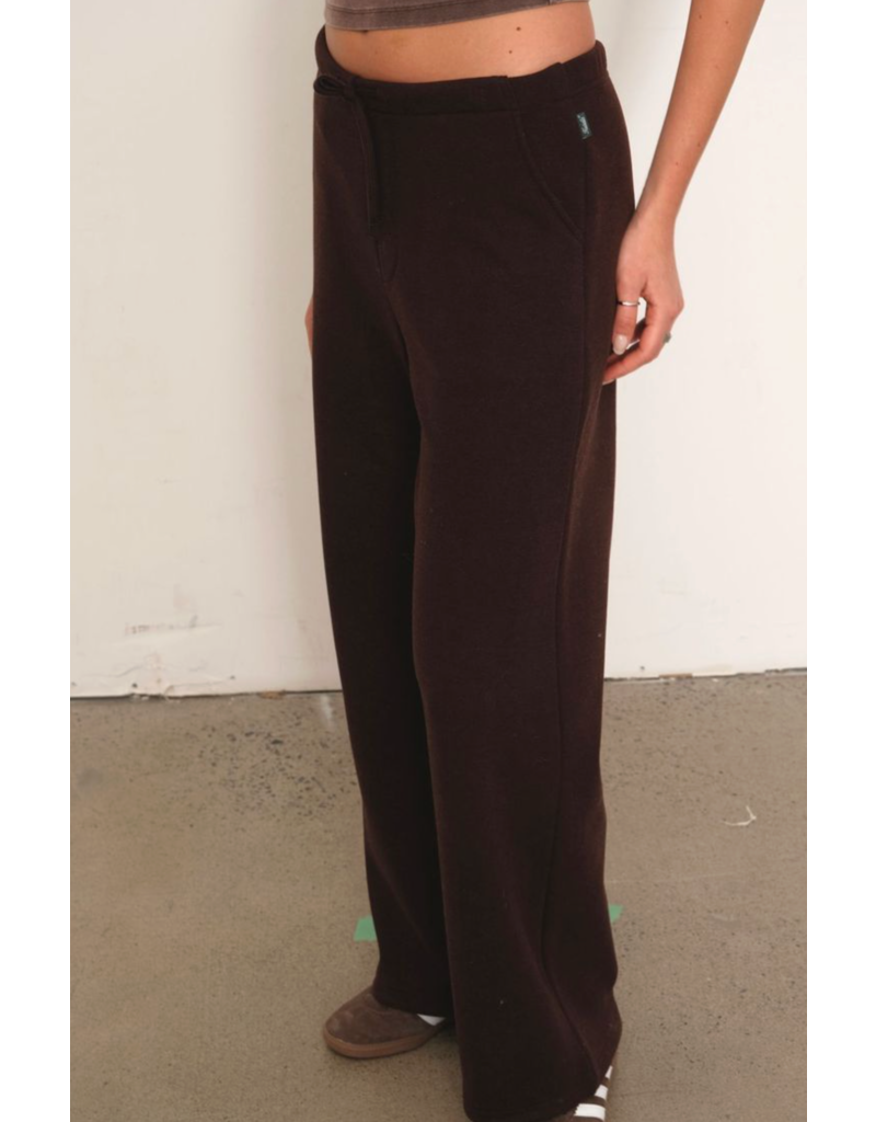 Kuwalla Arya Plush Wideleg-Chocolate Brown