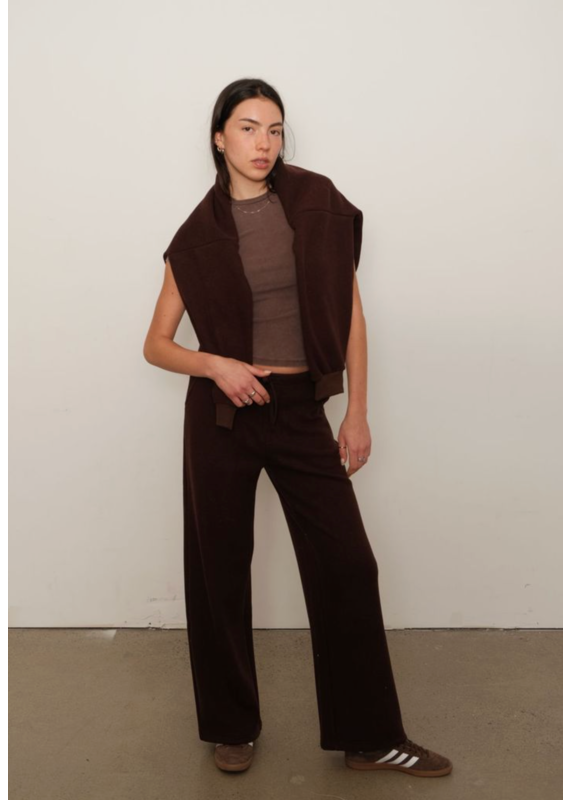 Kuwalla Arya Plush Wideleg-Chocolate Brown