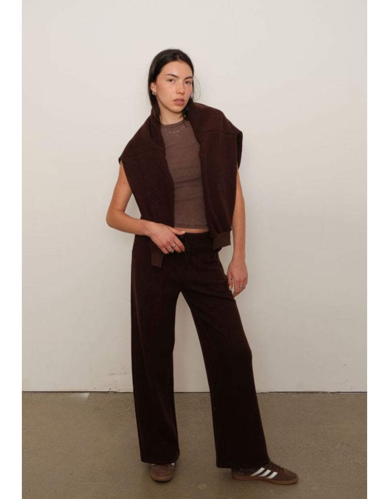 Kuwalla Arya Plush Wideleg-Chocolate Brown