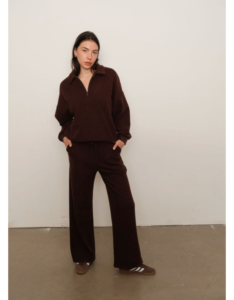 Kuwalla Arya Plush Wideleg-Chocolate Brown