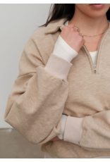 Kuwalla Gabbie Plush Polo-Melange Beige