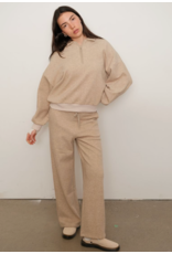 Kuwalla Gabbie Plush Polo-Melange Beige