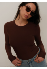 Kuwalla Sabrina Double-Sculpt Top-Chocolate Brown