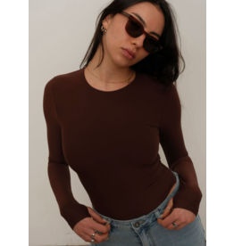 Kuwalla Sabrina Double-Sculpt Top-Chocolate Brown