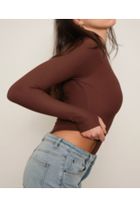 Kuwalla Sabrina Double-Sculpt Top-Chocolate Brown