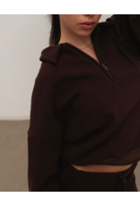 Kuwalla Gabbie Plush Polo-Chocolate Brown