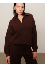 Kuwalla Gabbie Plush Polo-Chocolate Brown