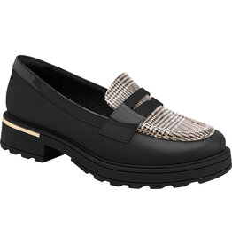 Picadilly Plaid Loafer-Blk/Red