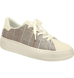Picadilly Plaid Sneaker-Offwhite/Blk