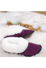 Garneau Lazybone Slippers-Plum Suede