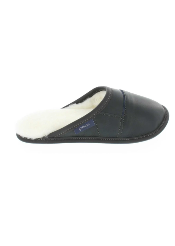 Garneau Mule Slipper-Black Leather