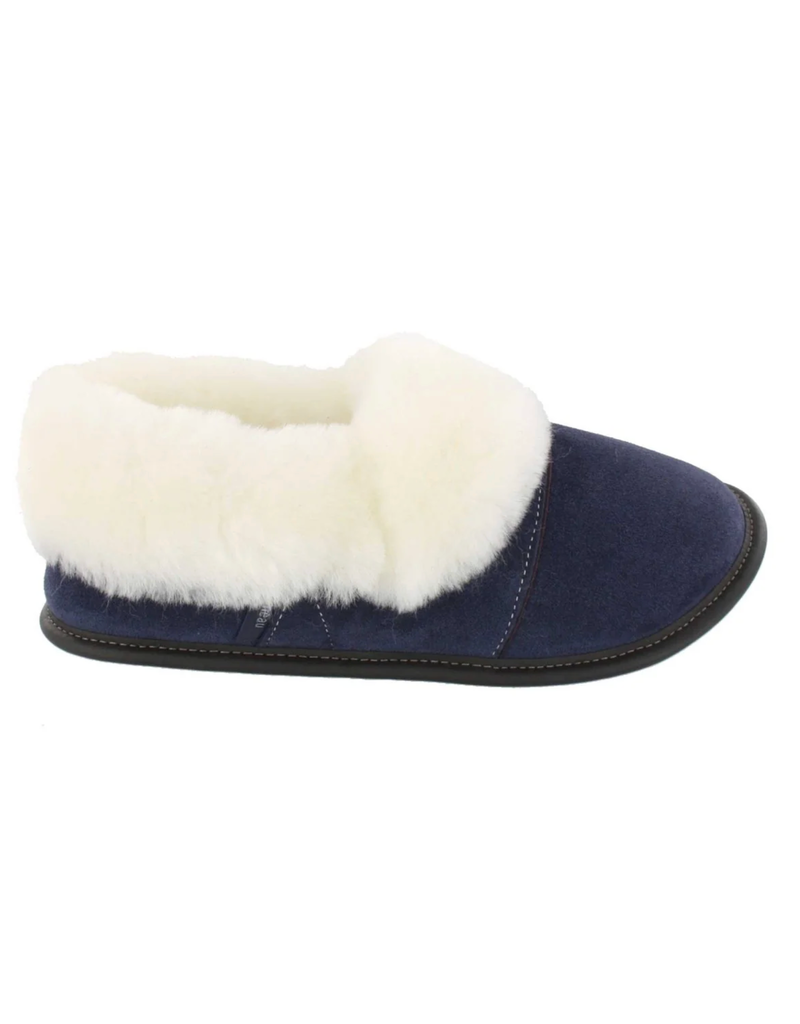 Garneau Lazybone Slippers-Navy Suede