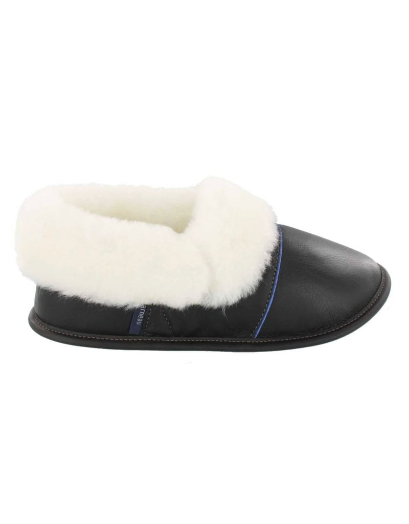 Garneau Lazybone Slippers-Black Leather