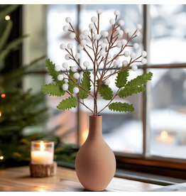 MODWOOL MODWOOL Felt Floral Berry Set - White