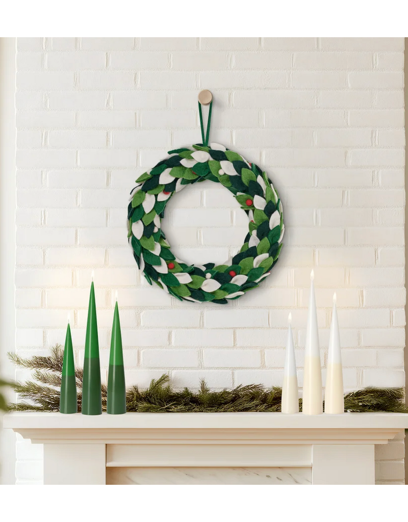MODWOOL MODWOOL Felt Leaf Wreath-14"D