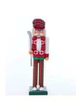 Kurt Adler 15"RED/GREEN GOLFER NUTCRACKER