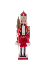 Kurt Adler 24"PLSTC RED/GOLD KING NUTCRACKER