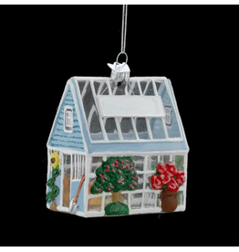 Kurt Adler 3.25"NOBLE GEMS GREENHOUSE GLS ORN