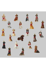 Kurt Adler 3.5"NOBLE GEMS GLS DOG ORN