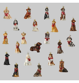 Kurt Adler 3.5"NOBLE GEMS GLS DOG ORN