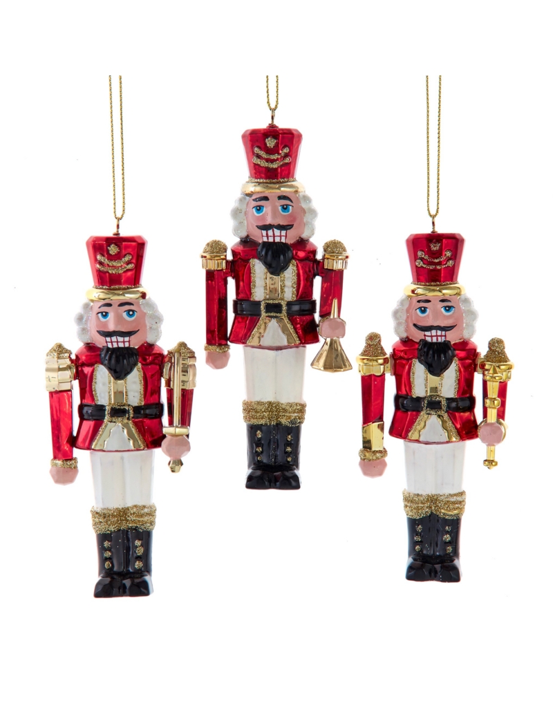 Kurt Adler 4.5"RED/GOLD NUTCRACKER ORN