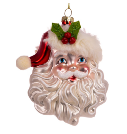 Kurt Adler 5"GLASS SANTA HEAD ORN