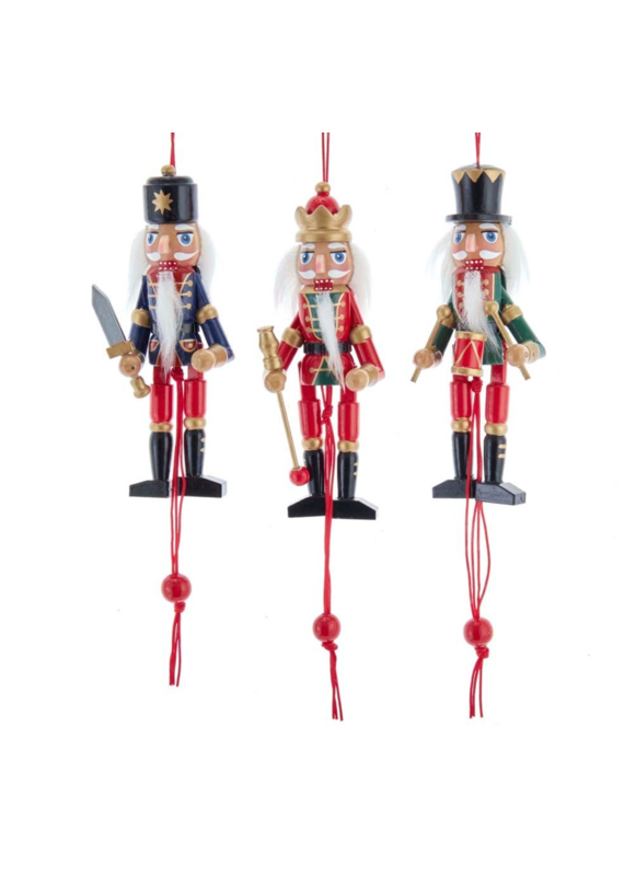 Kurt Adler 5"NUTCRACKER PULL PUPPET ORN
