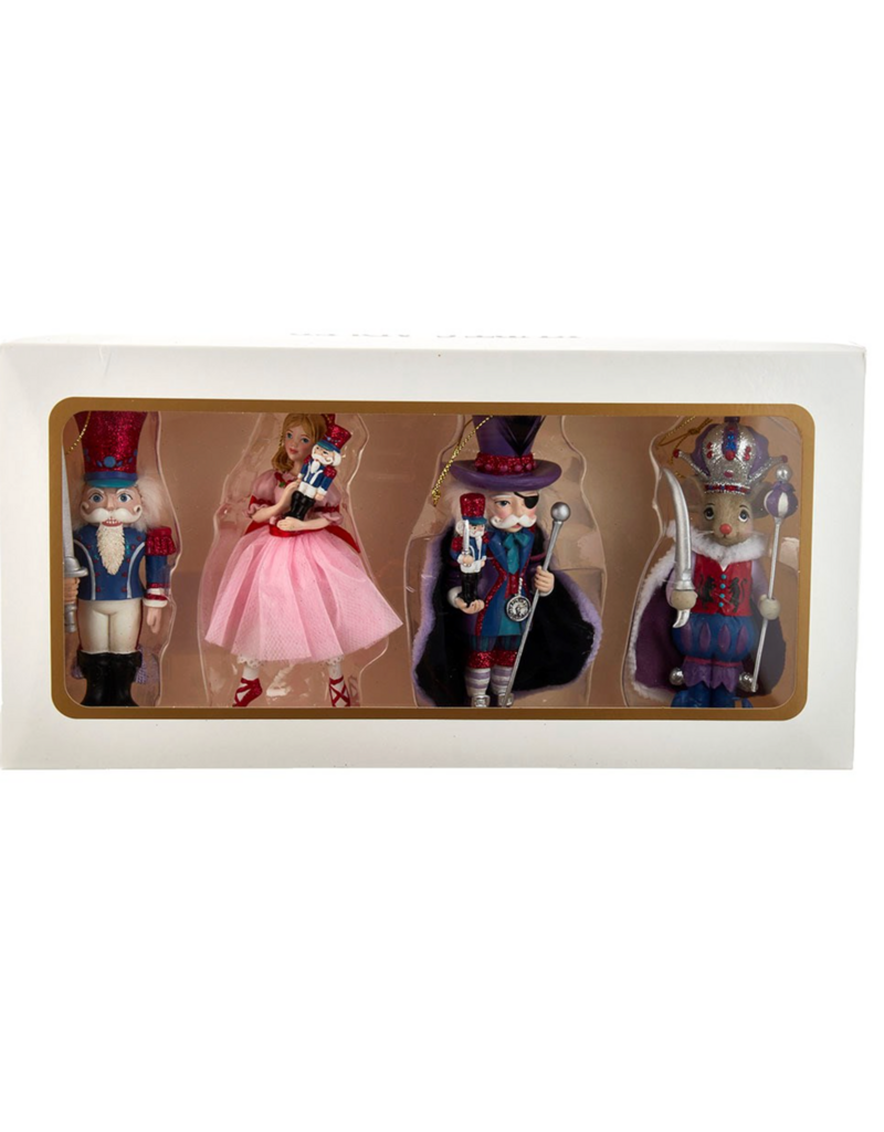 Kurt Adler 5.25"NUTCRACKER SUITE ORN SET 4PC