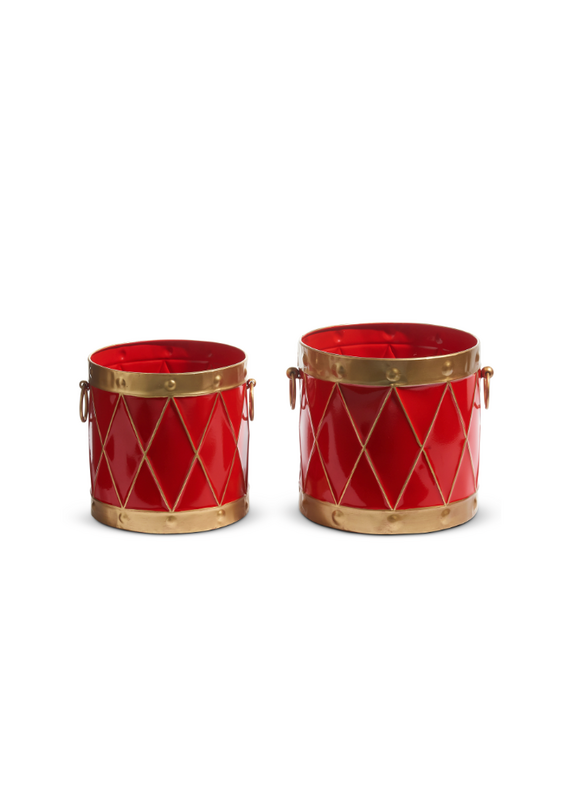 RAZ 10.5" Drum Containers-Set of 2