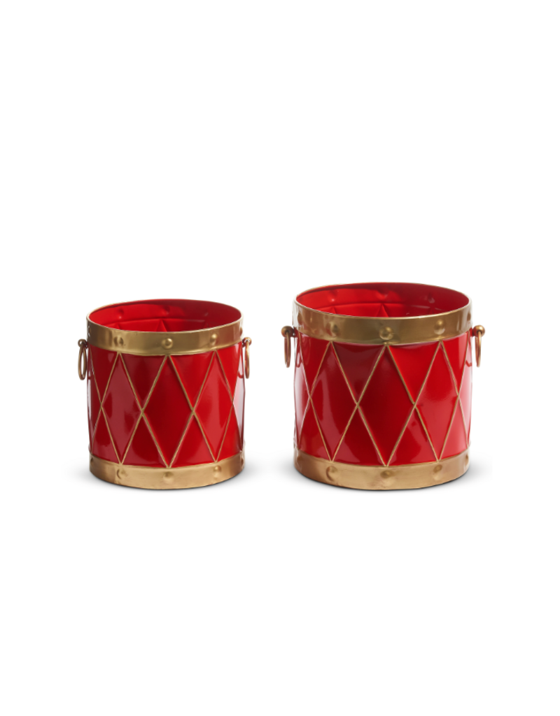 RAZ 10.5" Drum Containers-Set of 2