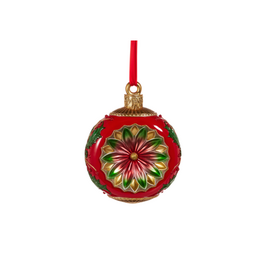 RAZ 15" Vintage Red and Green Ornament Decor