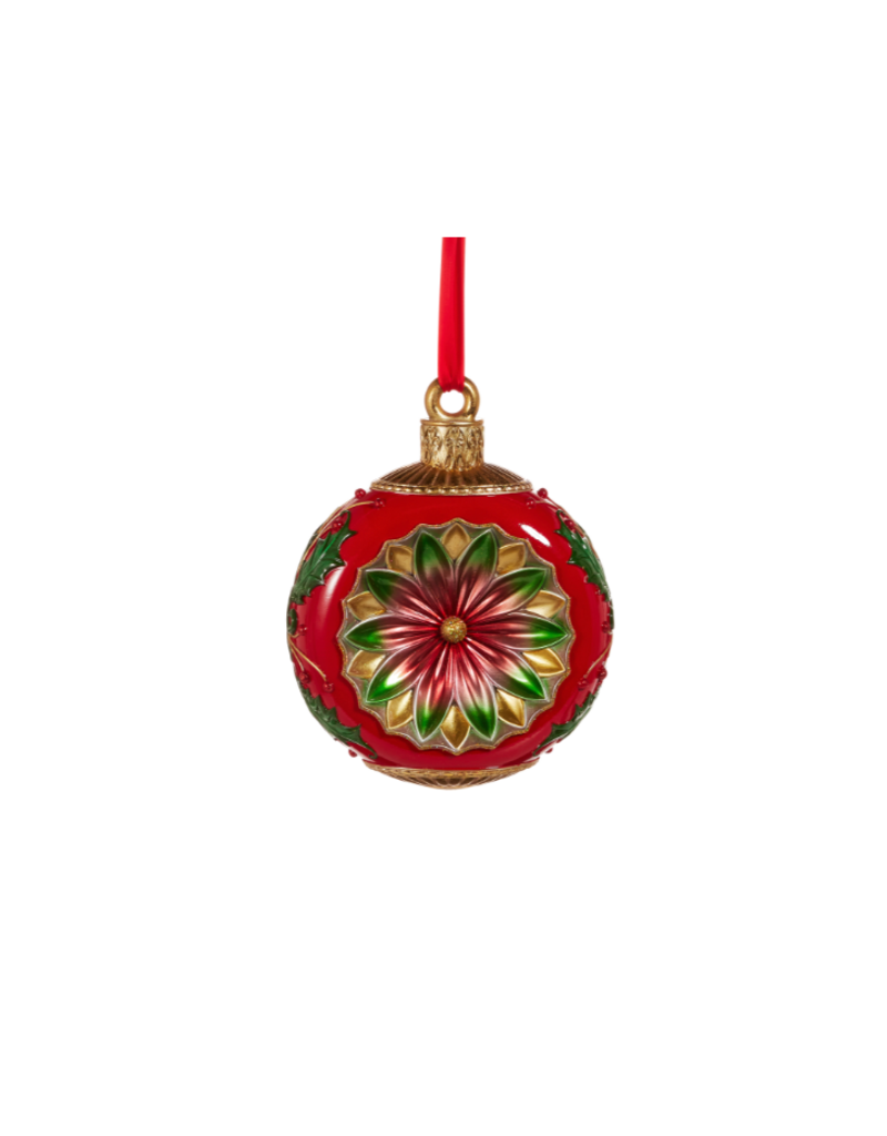 RAZ 15" Vintage Red and Green Ornament Decor