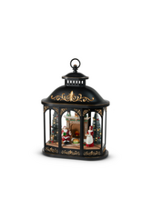 RAZ 17.25" Lighted Resting Santa Lantern
