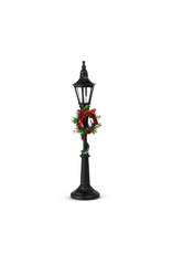 RAZ 21" Lighted Black Lamp Post