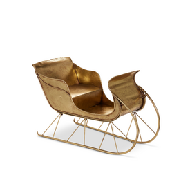 RAZ 25.25" Gold Sleigh