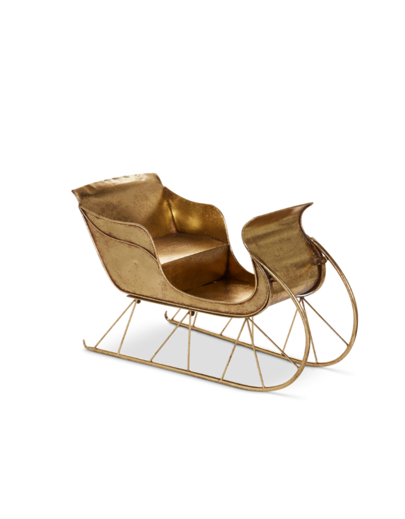 RAZ 25.25" Gold Sleigh