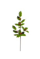 RAZ 30.5" Felt Holly Leaf Spray